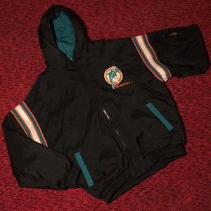 Reversible Miami Dolphins Hooded Coat